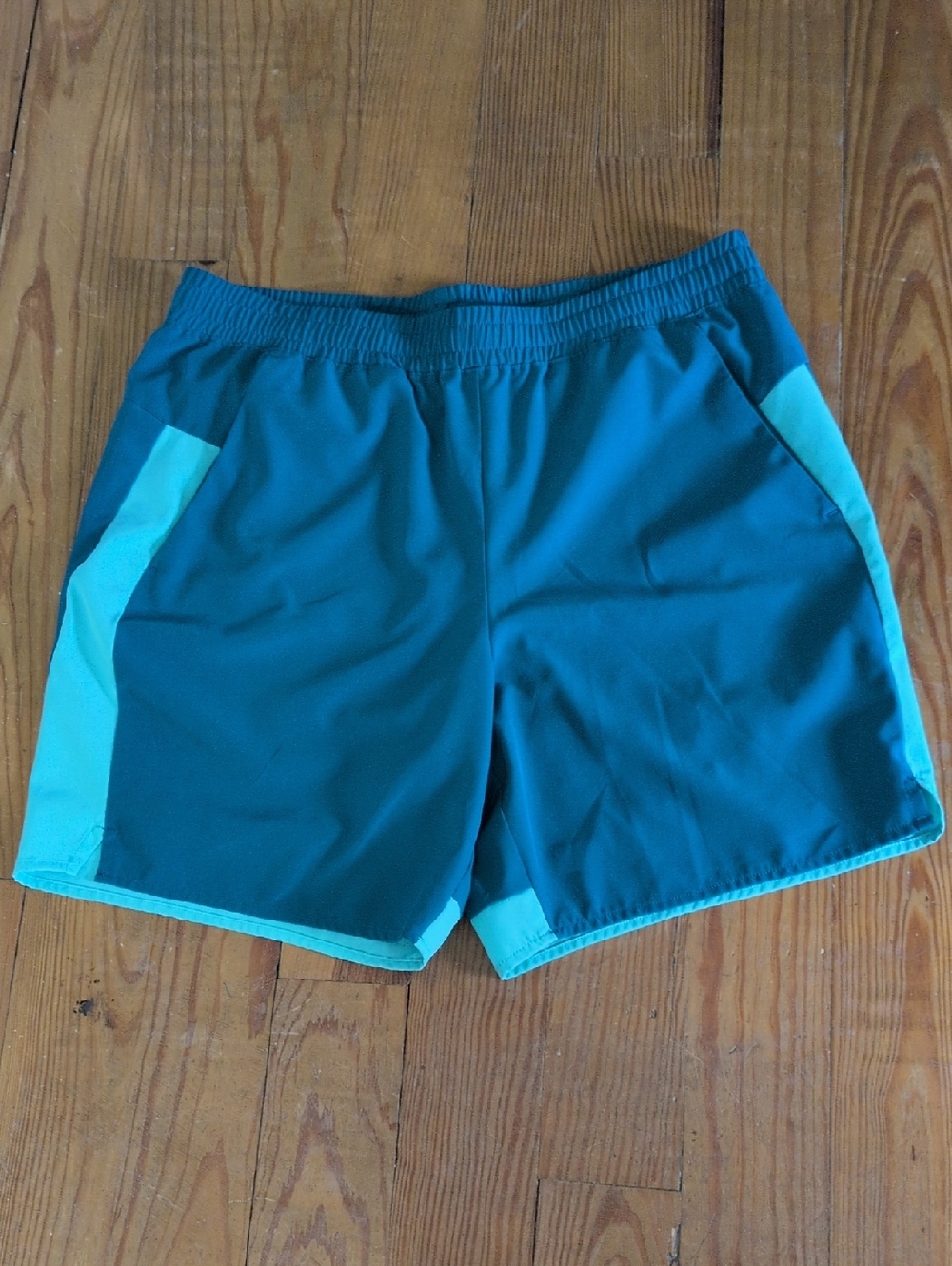 tek gear Men's Teal and Aqua Athletic Shorts